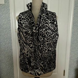 Jones New York Animal Print Sport Vest